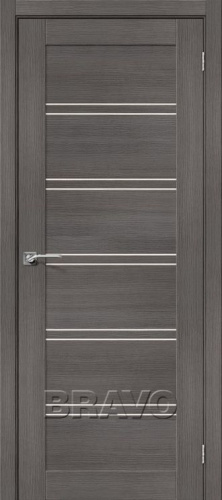 Межкомнатная дверь с эко шпоном Порта-28 Grey Veralinga - купить в интернет-магазине Diopt.ru