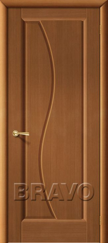 Межкомнатная шпонированная дверь Руссо ПГ орех - купить в интернет-магазине Diopt.ru