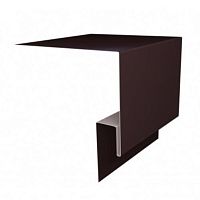 J-фаска металлическая Grand Line RAL 8017 Коричневая 3000х200х50 мм