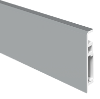Плинтус ПВХ FC 031_Серебристо-серый