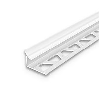 Раскладка внутренняя для плитки 8мм 2,5м "Идеал", Белый