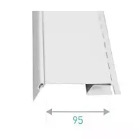 Основание угла Ю-Пласт UP Decor Белый 3000х95 мм