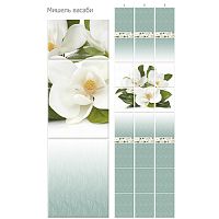 Стеновая панель ПВХ Кронапласт Unique Мишель Васаби 2700х250 мм