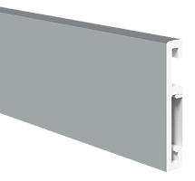 Плинтус ПВХ FG 031_Серебристо-серый