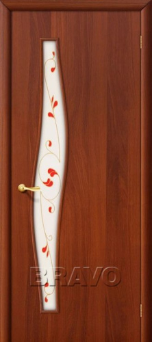 Межкомнатная ламинированная дверь 6П итальянский орех - купить в интернет-магазине Diopt.ru