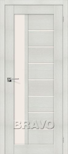Межкомнатная дверь с эко шпоном Порта-27 ПО Bianco Veralinga - купить в интернет-магазине Diopt.ru