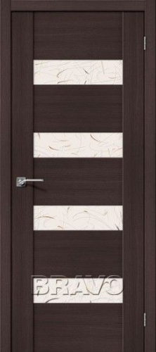Межкомнатная дверь с Эко шпоном VM4 Wenge Veralinga Silver Art - купить в интернет-магазине Diopt.ru