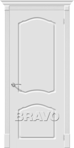 Межкомнатная окрашенная дверь Скинни-30 Whitey - купить в интернет-магазине Diopt.ru