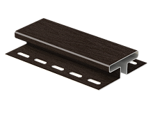 Соединительный (Н)  профиль  Тимберблок Рейка фасадная Орех темный