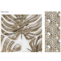 Стеновая панель ПВХ Кронапласт Unique Монстера светлая 2700х250мм