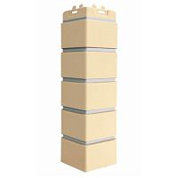 Угол наружный Grand Line Клинкерный кирпич Design Бежевый со швом RAL 7004 390х120х120 мм