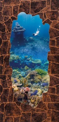 Панель МДФ Кораллы темно-коричневый - купить в интернет-магазине Diopt.ru