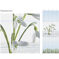 Стеновая панель ПВХ Кронапласт Unique Подснежники 2700х250 мм