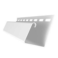 Планка J-профиль для фасадных панелей Grand Line Я-Фасад Белый 3000 мм