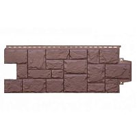 Фасадная панель Grand Line Крупный камень Classic Шоколадный 982х383 мм