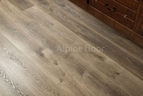 Кварцвиниловая плитка ПВХ Alpine Floor (Альпин Флор) ECO 7-9 Дуб коричневый - купить в интернет-магазине Diopt.ru