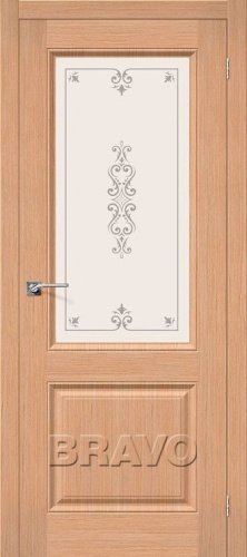 Межкомнатная шпонированная дверь Статус-13 Дуб файн-лайн - купить в интернет-магазине Diopt.ru