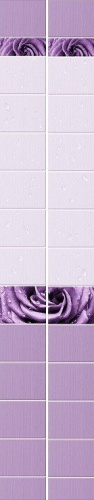 Стеновая панель ПВХ Кронапласт Unique Капли росы фиолетовый 2700х250 мм - купить в интернет-магазине Diopt.ru
