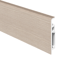 Плинтус ПВХ FC012 Дуб светлый рифленый