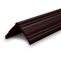 Угол наружный фигурный 40х40мм 2,7м "Идеал", Венге черный
