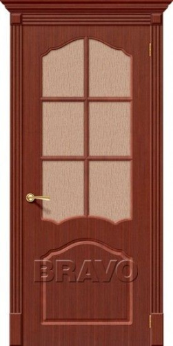 Межкомнатная шпонированная дверь Стандарт Каролина ПО макоре - купить в интернет-магазине Diopt.ru