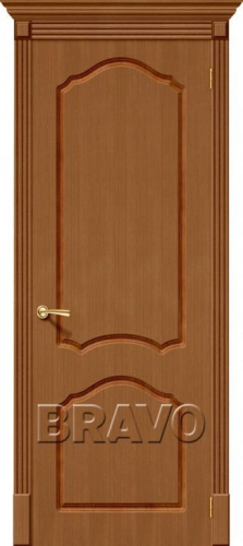 Межкомнатная шпонированная дверь Стандарт Каролина ПГ Орех - купить в интернет-магазине Diopt.ru