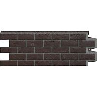 Фасадная панель Grand Line Состаренный кирпич Design Шоколадный со швом RAL 7006 995х390 мм