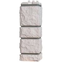 Угол наружный Grand Line Камелот Design Молочный со швом RAL 7006 392х153х153 мм