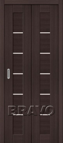 Межкомнатная складная дверь с эко шпоном Порта-22 Wenge Veralinga - купить в интернет-магазине Diopt.ru