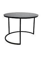 Стол Матрешка чёрный, диаметр 0,6 м