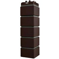 Угол наружный Grand Line Клинкерный кирпич Design Шоколадный со швом RAL 7006 390х120х120 мм
