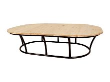 Стол МАМАСАН овальный чёрный без ротанга