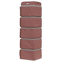 Угол наружный Grand Line Состаренный кирпич Design Plus Корица с темно-бежевым швом 390х120х120 мм