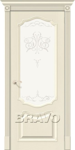 Межкомнатная шпонированная дверь Вуд Классик-53 Ivory - купить в интернет-магазине Diopt.ru