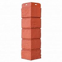 Угол наружный Grand Line Состаренный кирпич Classic Терракотовый 390х120х120 мм