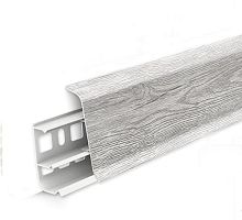 Плинтус Идеал (IDEAL)85 мм коллекция "Deconika", 432 Дуб платиновый