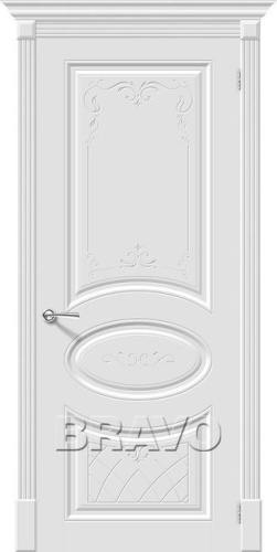 Межкомнатная окрашенная дверь Скинни-20 Art Whitey - купить в интернет-магазине Diopt.ru