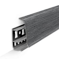 Плинтус Идеал (IDEAL) коллекция "Deconika"187 Алюминий темный