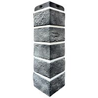 Угол наружный Grand Line Состаренный кирпич Design Plus Гранит с белым швом 390х120х120 мм