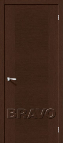 Межкомнатная шпонированная дверь Стандарт Рондо ПГ венге - купить в интернет-магазине Diopt.ru