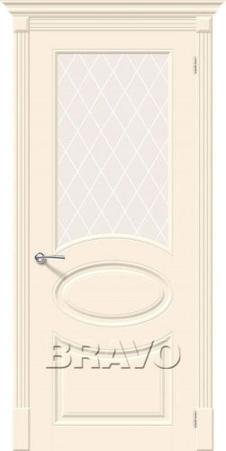 Межкомнатная окрашенная дверь Скинни-21 Cream - купить в интернет-магазине Diopt.ru