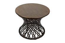 Стол Бонго мини чёрный, диаметр 0,40 м