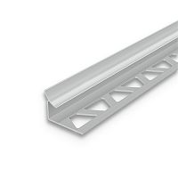 Раскладка внутренняя для плитки 8мм 2,5м "Идеал", Светло-серый