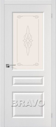 Межкомнатная дверь с ПВХ-пленкой Статус-15 ПО Белый - купить в интернет-магазине Diopt.ru