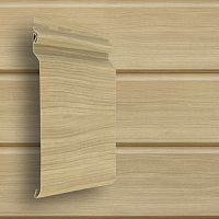 Сайдинг виниловый Grand Line Natural-Брус D7 Ясень 3000х182 мм