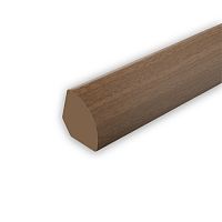 Угол внутренний округлый 10х10мм 2,7м "Идеал", Орех 