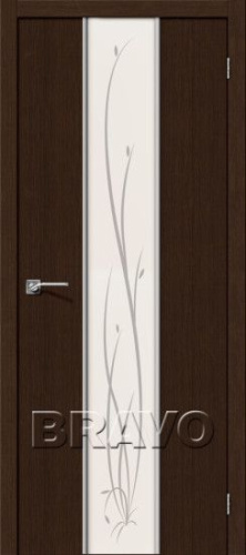 Межкомнатная дверь Глейс-2 Twig  3D Wenge - купить в интернет-магазине Diopt.ru