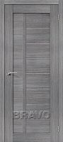 Межкомнатная дверь с эко шпоном Порта-26 ПГ Grey Veralinga