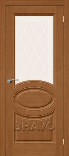 Межкомнатная шпонированная дверь Статус-21 орех файн-лайн - купить в интернет-магазине Diopt.ru