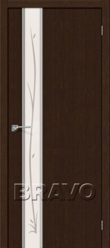 Межкомнатная дверь Глейс-1 Twig  3D Wenge - купить в интернет-магазине Diopt.ru